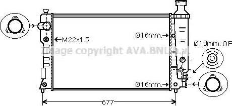 Ava Quality Cooling PE 2126 - Radiators, Motora dzesēšanas sistēma autodraugiem.lv