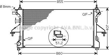 Ava Quality Cooling PE 2309 - Radiators, Motora dzesēšanas sistēma autodraugiem.lv