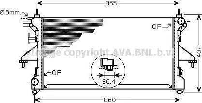 Ava Quality Cooling PE 2304 - Radiators, Motora dzesēšanas sistēma autodraugiem.lv