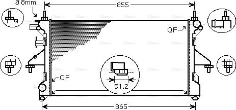 Ava Quality Cooling PE 2310 - Radiators, Motora dzesēšanas sistēma autodraugiem.lv