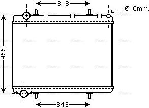 Ava Quality Cooling PE 2259 - Radiators, Motora dzesēšanas sistēma autodraugiem.lv