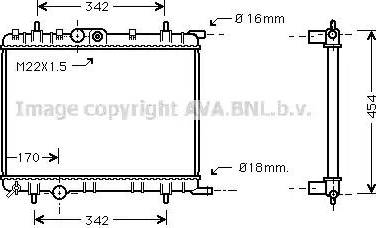 Ava Quality Cooling PE 2254 - Radiators, Motora dzesēšanas sistēma autodraugiem.lv