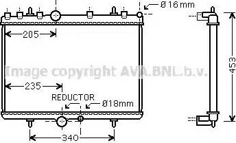 Ava Quality Cooling PEA2269 - Radiators, Motora dzesēšanas sistēma autodraugiem.lv