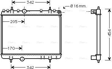 Ava Quality Cooling PE 2265 - Radiators, Motora dzesēšanas sistēma autodraugiem.lv