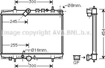 Ava Quality Cooling PE 2217 - Radiators, Motora dzesēšanas sistēma autodraugiem.lv