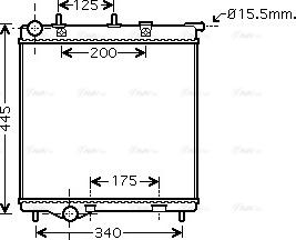 Ava Quality Cooling PE 2288 - Radiators, Motora dzesēšanas sistēma autodraugiem.lv