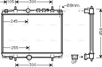 Ava Quality Cooling PE 2234 - Radiators, Motora dzesēšanas sistēma autodraugiem.lv