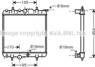 Ava Quality Cooling PE 2224 - Radiators, Motora dzesēšanas sistēma autodraugiem.lv