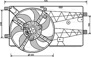 Ava Quality Cooling PE 7548 - Ventilators, Motora dzesēšanas sistēma autodraugiem.lv