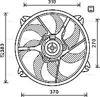 Ava Quality Cooling PE7554 - Ventilators, Motora dzesēšanas sistēma autodraugiem.lv