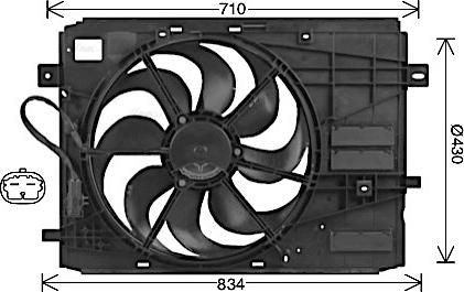 Ava Quality Cooling PE7561 - Ventilators, Motora dzesēšanas sistēma autodraugiem.lv