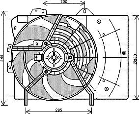 Ava Quality Cooling PE 7539 - Ventilators, Motora dzesēšanas sistēma autodraugiem.lv