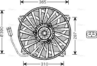 Ava Quality Cooling PE 7530 - Ventilators, Motora dzesēšanas sistēma autodraugiem.lv