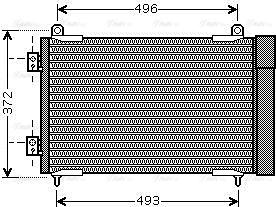 Ava Quality Cooling PEA5258D - Kondensators, Gaisa kond. sistēma autodraugiem.lv