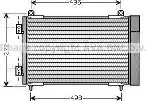 Ava Quality Cooling PEA5258 - Kondensators, Gaisa kond. sistēma autodraugiem.lv