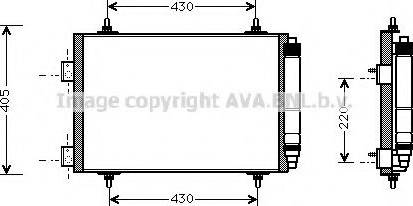 Ava Quality Cooling PEA5215 - Kondensators, Gaisa kond. sistēma autodraugiem.lv