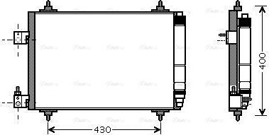 Ava Quality Cooling PEA5286D - Kondensators, Gaisa kond. sistēma autodraugiem.lv