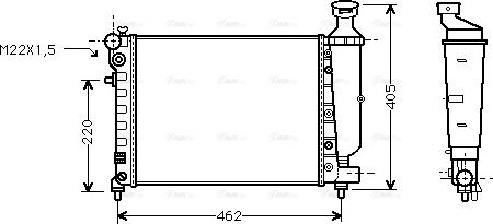 Ava Quality Cooling PEA2012 - Radiators, Motora dzesēšanas sistēma autodraugiem.lv