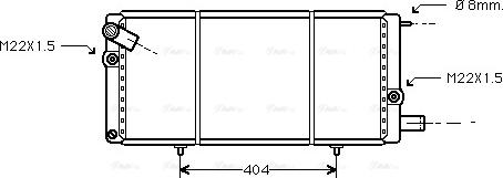 Ava Quality Cooling PEA2085 - Radiators, Motora dzesēšanas sistēma autodraugiem.lv