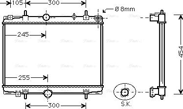 Ava Quality Cooling PEA2198 - Radiators, Motora dzesēšanas sistēma autodraugiem.lv