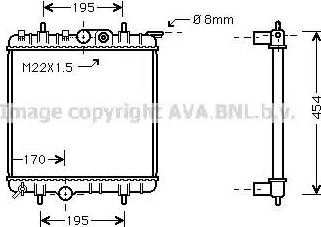 Ava Quality Cooling PEA2188 - Radiators, Motora dzesēšanas sistēma autodraugiem.lv