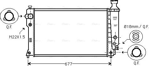 Ava Quality Cooling PEA2135 - Radiators, Motora dzesēšanas sistēma autodraugiem.lv