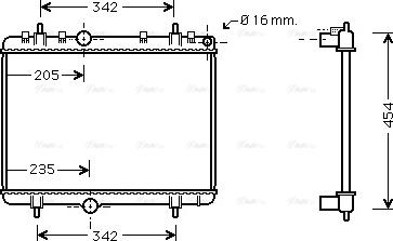 Ava Quality Cooling PEA2330 - Radiators, Motora dzesēšanas sistēma autodraugiem.lv