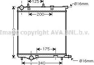 Ava Quality Cooling PEA2293 - Radiators, Motora dzesēšanas sistēma autodraugiem.lv