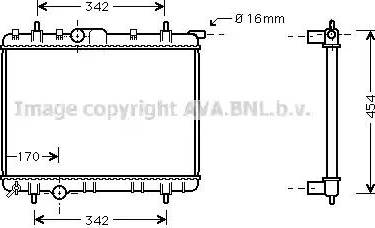 Ava Quality Cooling PEA2246 - Radiators, Motora dzesēšanas sistēma autodraugiem.lv