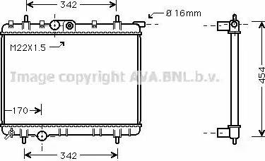 Ava Quality Cooling PEA2248 - Radiators, Motora dzesēšanas sistēma autodraugiem.lv