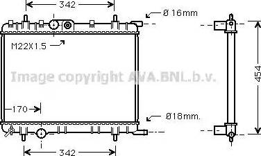 Ava Quality Cooling PEA2253 - Radiators, Motora dzesēšanas sistēma autodraugiem.lv