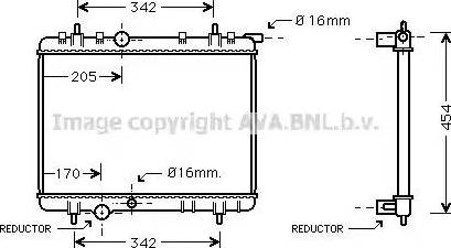 Ava Quality Cooling PEA2252 - Radiators, Motora dzesēšanas sistēma autodraugiem.lv