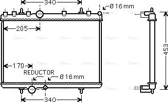 Ava Quality Cooling PEA2266 - Radiators, Motora dzesēšanas sistēma autodraugiem.lv