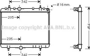 Ava Quality Cooling PEA2267 - Radiators, Motora dzesēšanas sistēma autodraugiem.lv