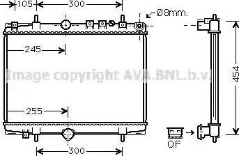 Ava Quality Cooling PEA2234 - Radiators, Motora dzesēšanas sistēma autodraugiem.lv