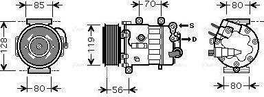Ava Quality Cooling PEAK322 - Kompresors, Gaisa kond. sistēma autodraugiem.lv