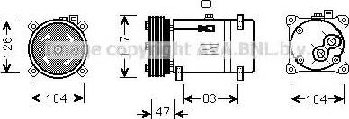 Ava Quality Cooling PE K066 - Kompresors, Gaisa kond. sistēma autodraugiem.lv