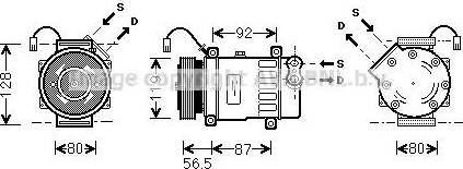 Ava Quality Cooling PE K036 - Kompresors, Gaisa kond. sistēma autodraugiem.lv
