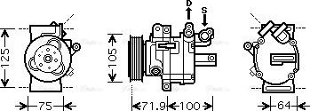 Ava Quality Cooling PE K317 - Kompresors, Gaisa kond. sistēma autodraugiem.lv