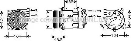 Ava Quality Cooling PE K325 - Kompresors, Gaisa kond. sistēma autodraugiem.lv