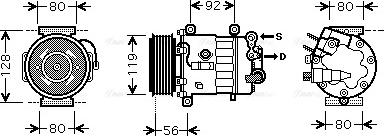 Ava Quality Cooling PE K320 - Kompresors, Gaisa kond. sistēma autodraugiem.lv