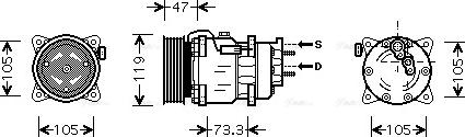 Ava Quality Cooling PE K242 - Kompresors, Gaisa kond. sistēma autodraugiem.lv