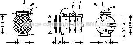 Ava Quality Cooling PR K040 - Kompresors, Gaisa kond. sistēma autodraugiem.lv