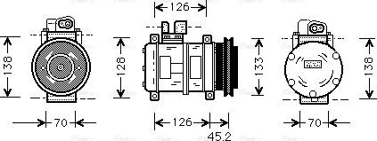 Ava Quality Cooling PR K035 - Kompresors, Gaisa kond. sistēma autodraugiem.lv