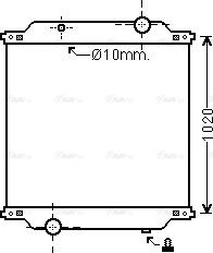 Ava Quality Cooling RE2041N - Radiators, Motora dzesēšanas sistēma autodraugiem.lv