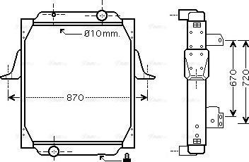 Ava Quality Cooling RE 2041 - Radiators, Motora dzesēšanas sistēma autodraugiem.lv