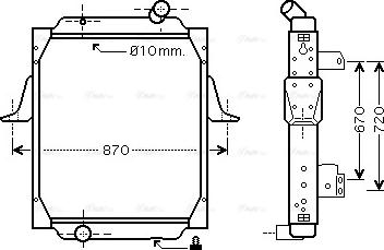 Ava Quality Cooling RE 2059 - Radiators, Motora dzesēšanas sistēma autodraugiem.lv