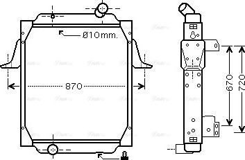 Ava Quality Cooling RE 2062 - Radiators, Motora dzesēšanas sistēma autodraugiem.lv