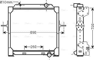 Ava Quality Cooling RE 2083 - Radiators, Motora dzesēšanas sistēma autodraugiem.lv