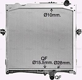 Ava Quality Cooling RE2132 - Radiators, Motora dzesēšanas sistēma autodraugiem.lv